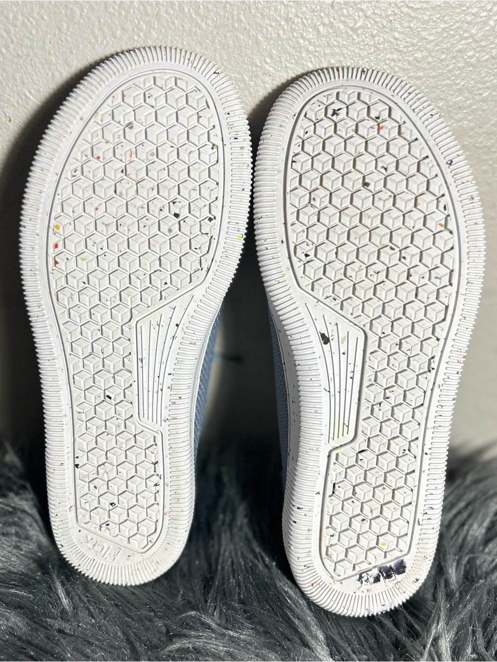 Flux Adapt Trainer Concrete Grey Barefoot Knit Blue Sneakers Size W’s 9 M’s 8 - Picture 7 of 10
